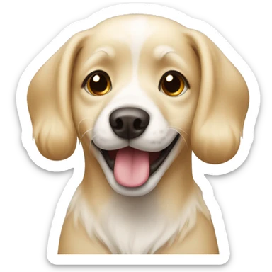 Cute blonde doggie  sticker