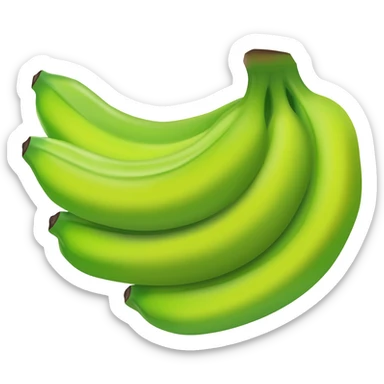 Banana da terra cacho sticker