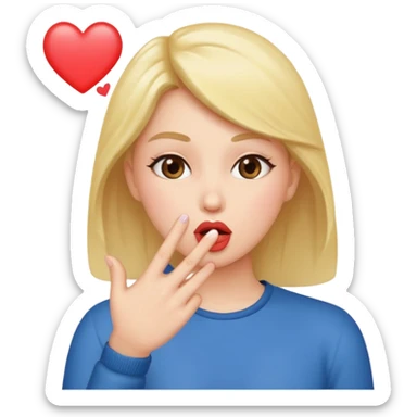 Maybe flicking someone off and blowing them my kiss sticker