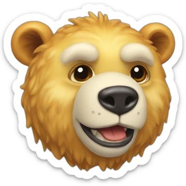 Ours mangeant du miel sticker