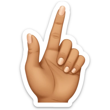 middle finger by side sticker