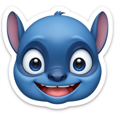 Lilo and Stitch as cute emoji sticker