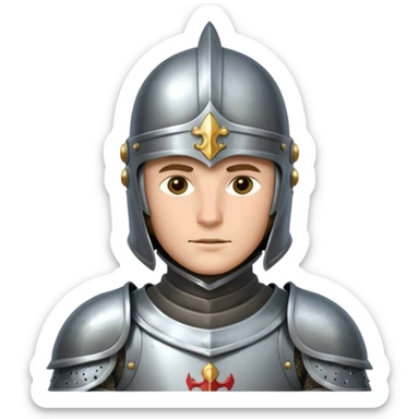 medieval knight sticker