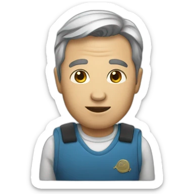 Un homme qui prie sticker