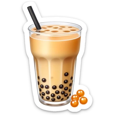 Boba tea sticker