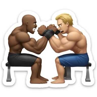 Armwrestling competition sticker