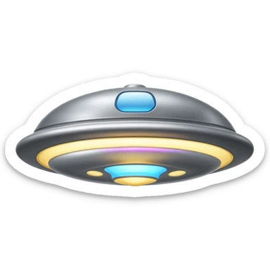 classic flying saucer sticker