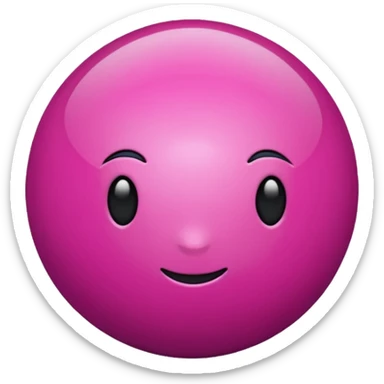 magenta sphere sticker