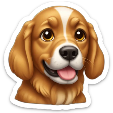 Cachorro caramelo do focinho fino sticker