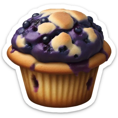 one blueberry muffin sticker