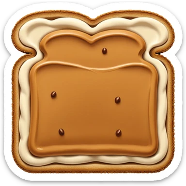 bread with biscoff sticker