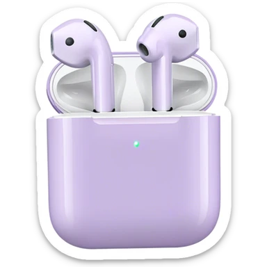 pastel purple airpods sticker