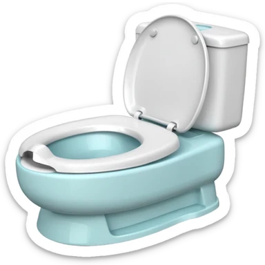 Potty trainer without lid sticker