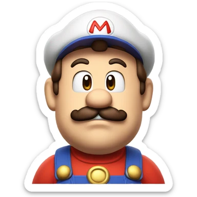 boo king supermario sticker