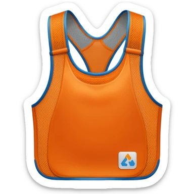Training bib used for soccer training  sticker