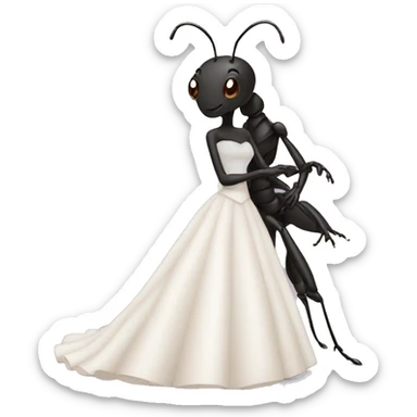 Ant, married sticker