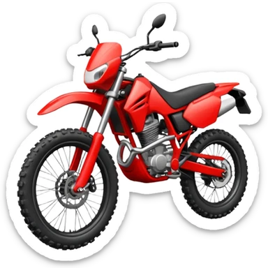 red enduro bike sticker