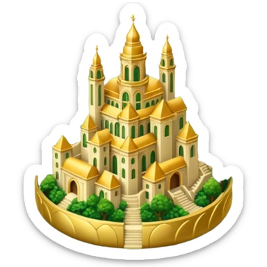 A GOLDEN CITY IN THE FOREST, LIKE THE "ELDORADO" MYTH sticker