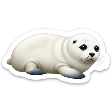 fat harp seal sticker