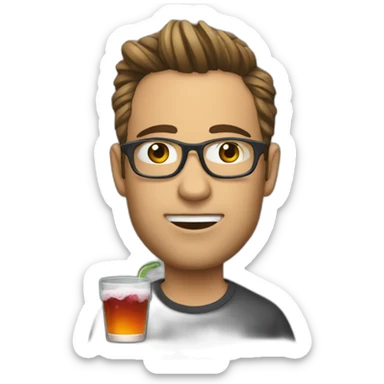 Wednesday drink a beat sticker