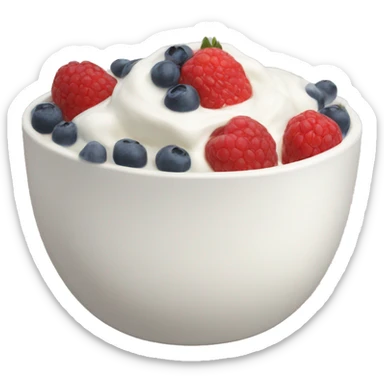 Yoghurt bowl sticker