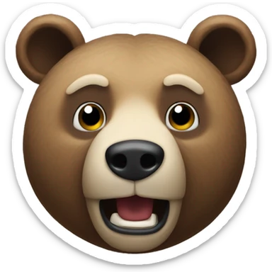 passive agresive bear sticker