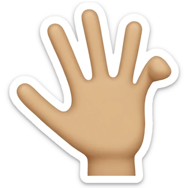 Mano en la mandíbula sticker