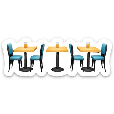 restaurant background sticker