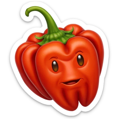 Scotch bonnet hot pepper sticker