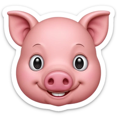 pig emoji sticker