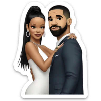 Drake and Rihanna sticker