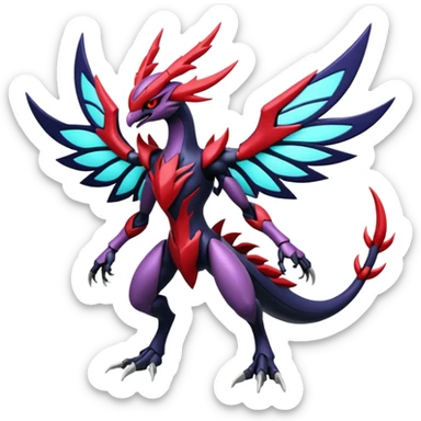 Yveltal-Bisharp-Darkrai-Genesect-Lunala-Vikavolt-fusion sticker