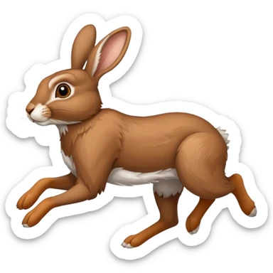 Hare running in Haeigh Hares kit sticker