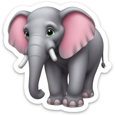 Elefante cor de Rosa  sticker