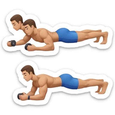 side-view guy lying down weighted glute-bridges sticker
