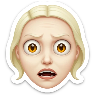 Devious face sticker