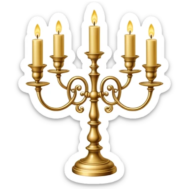 single candelabra with lid candle sticker