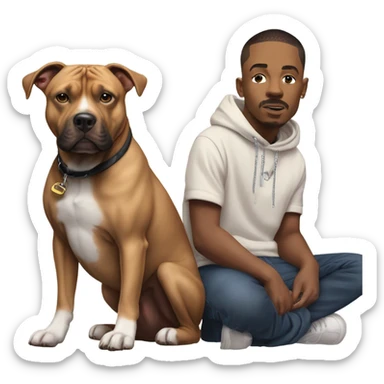 Dog with central cee  sticker