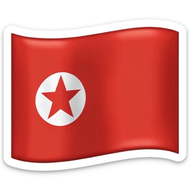 North Korea Flag sticker