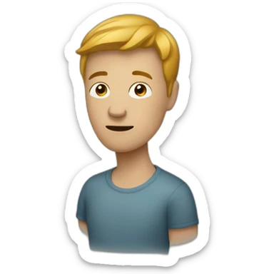 PERSON WHO DOES NOT KNOW HOW TO USE SOCIAL NETWORKS sticker