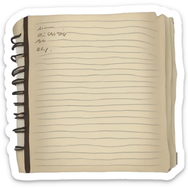 writing journal sticker