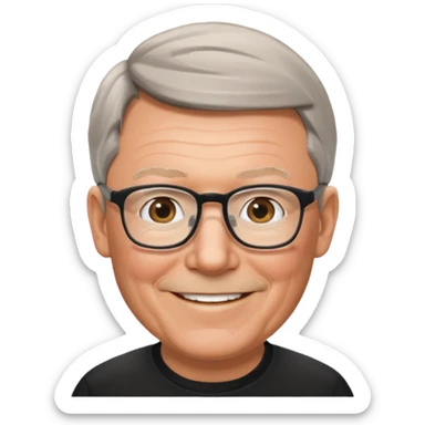 Alex Ferguson football coach, glasses sticker