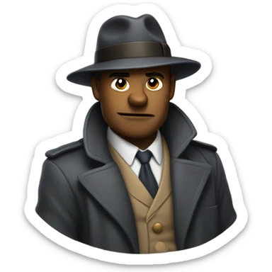 An old-school Detective saying no big deal ￼ sticker