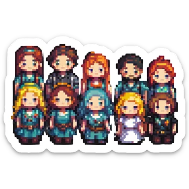 group of friends sticker