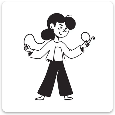 girl in a top up to her belly button twirls a lasso in her hands sticker