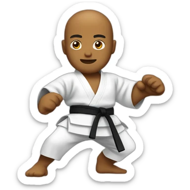 Karateka sticker