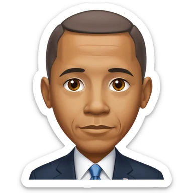 Barack Obama saying "Come on" sticker