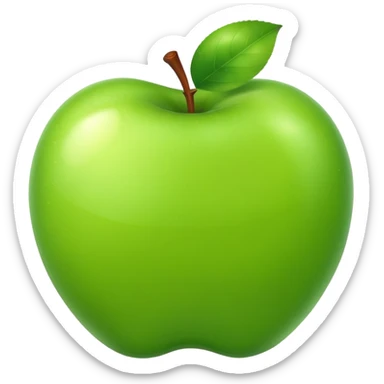 brat apple green sticker