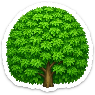 create a dnd style dense_bush.png using 48x48 pixels size sticker