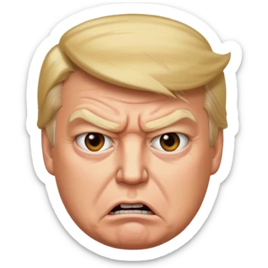 Trump but ugly sticker